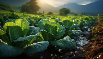 natureza verde plantar crescimento traz frescor e beleza dentro orgânico paisagens gerado de ai foto