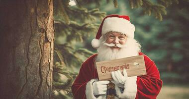 véspera homem tradição feriado santa alegria natal óculos alegre inverno sorrir Natal neve vermelho noite barba foto