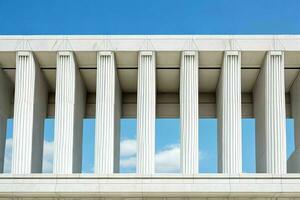 ponto de referência arquitetônico detalhe do uma monumento prédio. fundo. ai generativo pró foto