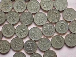 moedas de libra gbp foto