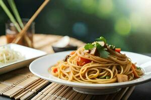 a melhor chinês Comida dentro a Reino Unido. gerado por IA foto