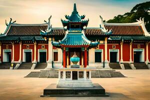 a têmpora do a Buda dentro Cingapura. gerado por IA foto