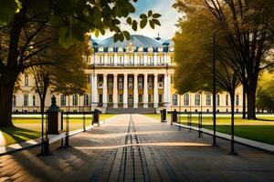 a universidade do Wroclaw, Polônia. gerado por IA foto