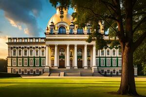 a Palácio do a czar dentro st petersburgo, Rússia. gerado por IA foto