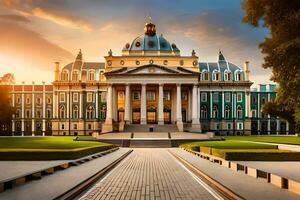 a universidade do st petersburgo, Rússia. gerado por IA foto