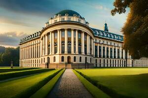 a universidade do Praga, tcheco república. gerado por IA foto