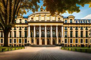 a universidade do st petersburgo, Rússia. gerado por IA foto