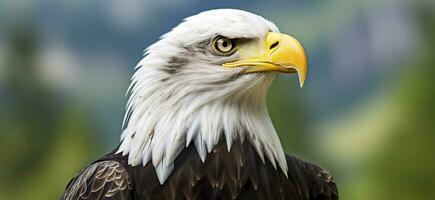 retrato do a americano Careca águia, animais selvagens. generativo ai foto