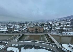 aéreo Visão do sarajevo, Bósnia e herzegovina foto