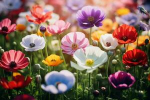 verdejante selvagem campo do flores gerar ai foto