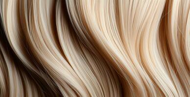 Loiras cabelo fechar-se Como fundo. mulheres grandes natural Loiras cabelo. estilo ondulado brilhante cachos - ai gerado imagem foto