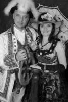 retro casal Como piratas foto