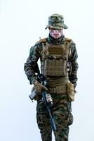 soldado homem caucasiano foto