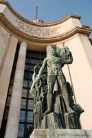 Eterno beleza le palácio de Chaillot dentro Paris foto