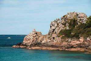 verão serenidade cênico Bretagne litoral às perros guirec foto