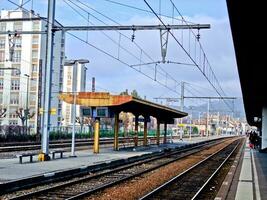 camareiro estrada de ferro estação dentro Sabóia, França foto