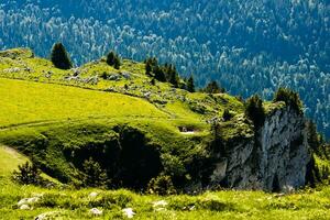 verão tranquilidade dentro isere montanhas, França foto