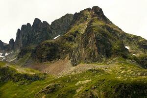 sereno montanha panorama dentro santo Sorlin d’arves, savoie foto