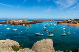 verão costeiro beleza dentro bretanha, França foto