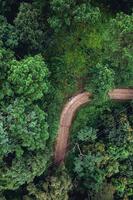 estrada através de um vale de cima foto