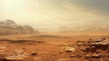 fundo Marte planícies suave ai gerado foto