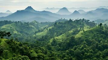 natureza Camarões floresta tropical central ai gerado foto