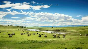 panorama argentina pampa expansivo ai gerado foto