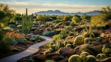 plantar deserto botânico jardins ai gerado foto