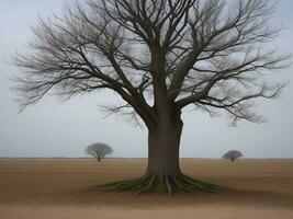 árvore lindo fechar acima imagem ai gerado foto