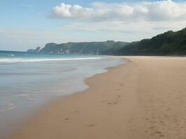 de praia lindo fechar acima imagem ai gerado foto