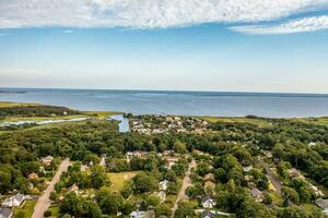 aéreo Visão do a Hamptons, grandes ilha foto
