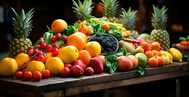 mercearia loja, supermercado, fresco fruta mercado, eco Comida - ai gerado imagem foto