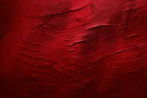 uma Sombrio vermelho fundo com uma texturizado superfície, vermelho textura fundo, generativo ai foto