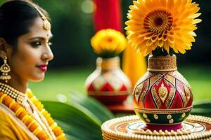 indiano Casamento fotografia dentro Délhi. gerado por IA foto