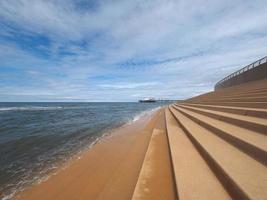 praia do prazer em blackpool foto