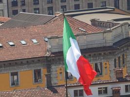 bandeira italiana da itália foto