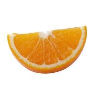 fruta fresca de laranja isolada em um fundo branco foto