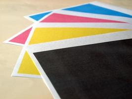 teste de impressão em cores foto
