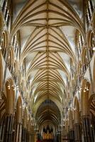 Lincoln, Lincolnshire, Reino Unido, setembro 19. interior Visão do a catedral dentro Lincoln, Lincolnshire em setembro 19, 2023 foto