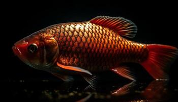 colorida peixe natação dentro uma tropical embaixo da agua paraíso, puro beleza gerado de ai foto