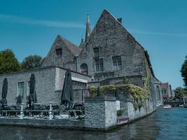 a velho cidade do Bruges foto