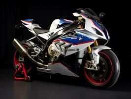 BMW s 1000 rr exibição. generativo ai foto