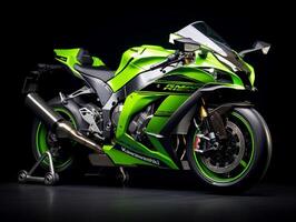 Kawasaki ninja zx-10r exibição. generativo ai foto