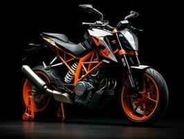 ktm 390 duque exibição. generativo ai foto