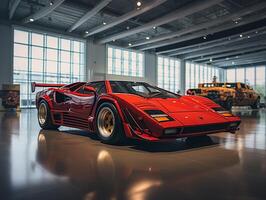 lamborghini contar exibição. generativo ai foto