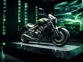 Kawasaki vulcan s exibição. generativo ai foto