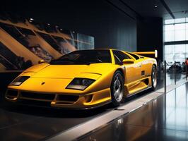 lamborghini diablo exibição. generativo ai foto