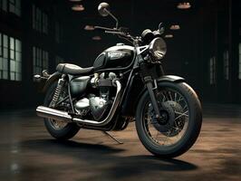 triunfo Bonneville t120 exibição. generativo ai foto