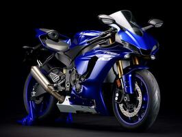 Yamaha yzf-r6 exibição. generativo ai foto