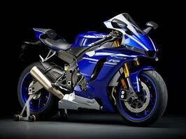 Yamaha yzf-r6 exibição. generativo ai foto